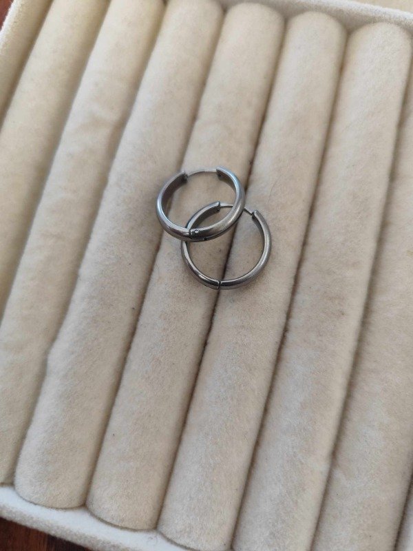 Producto - Aros argolla bombee. Tamaño XL. Acero quirúrgico.