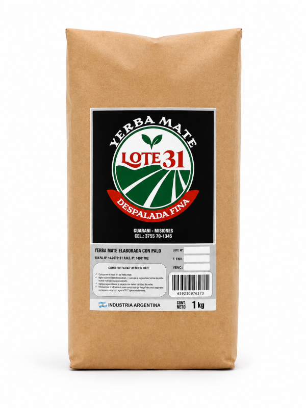 Producto - Yerba lote 31 Despalada fina x 1kg - 0