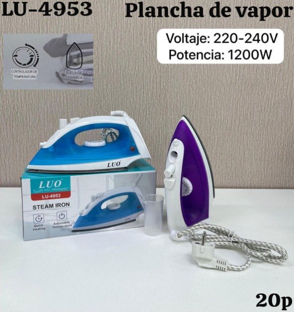 Producto - Plancha a vapor - luo 4953