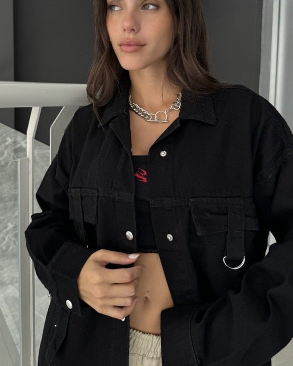 Producto - Camisaco cargo- negro