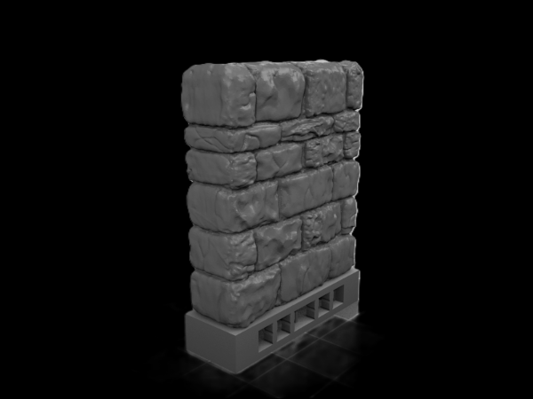 Producto - Pared 1 1/2 tiles de ancho (38mm) Dungeon Stone