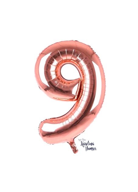 Producto - Globo Número 9 Rosa Gold de 30"