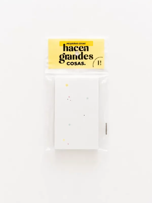 Producto - Notita Baby - Blanco puntitos