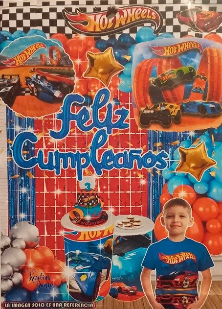 Producto - Set de Globos Hot Wheels y Deco Party
