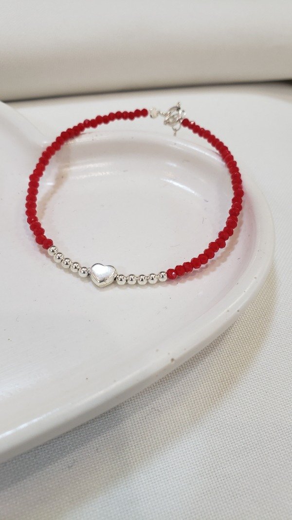 Producto - Pulsera roja corazón
