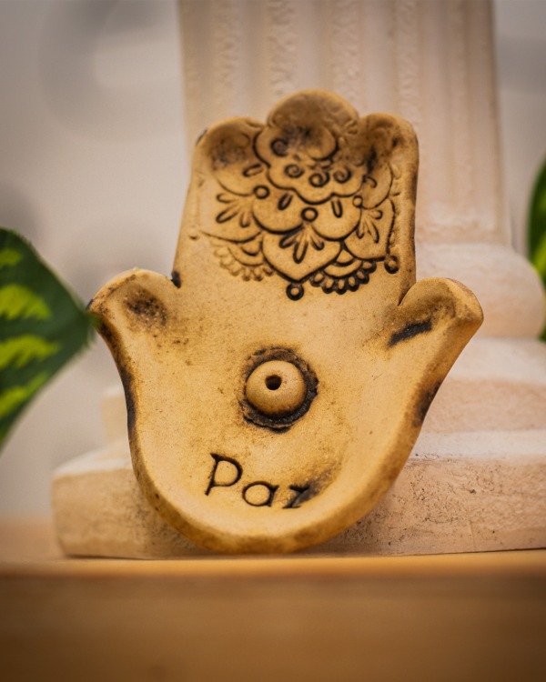 Producto - Porta sahumerio mano fátima