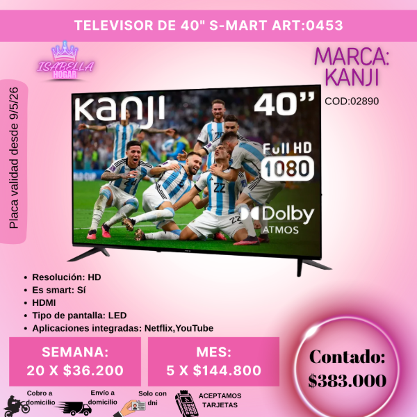 Producto - TV DE 40" KANJI S-MART