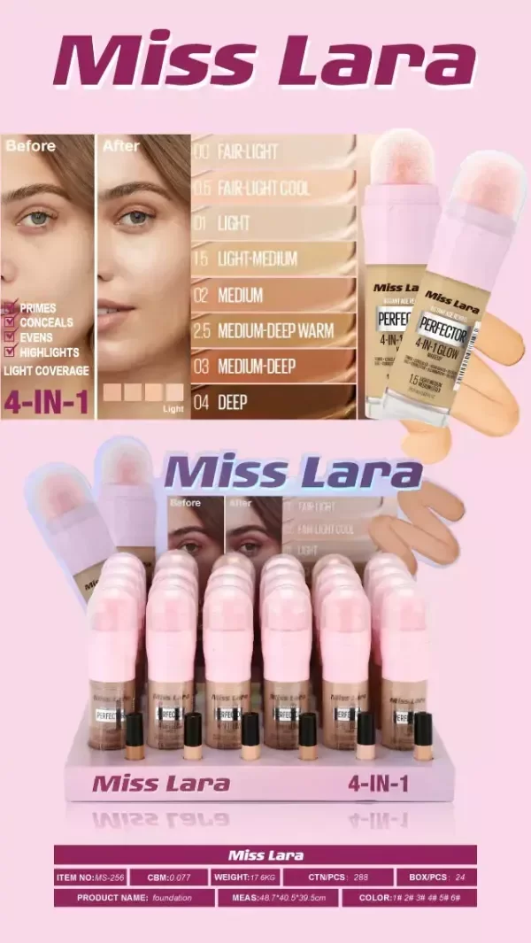 Producto - Perfector 4 en 1 Corrector,Base,bb cram,Primer - Miss Lara - 2