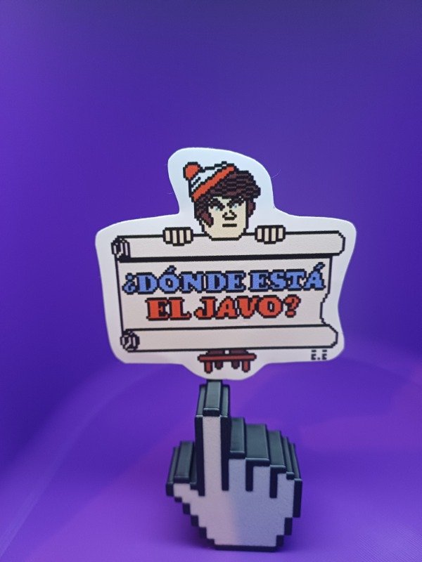 Producto - Sticker Dónde está el Javo