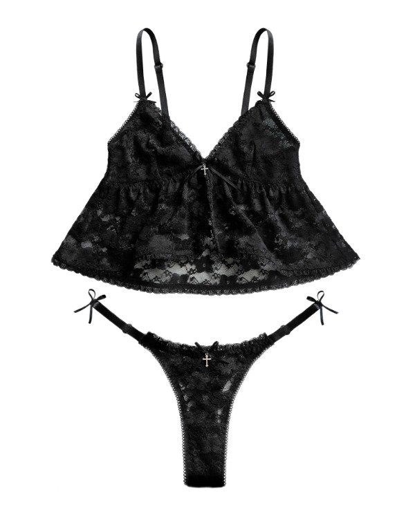 Producto - Conjunto Sleepy Beauty negro