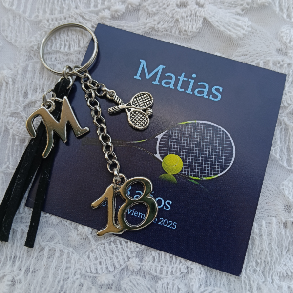 Producto - Llavero Tenis mas tarjeta personalizada