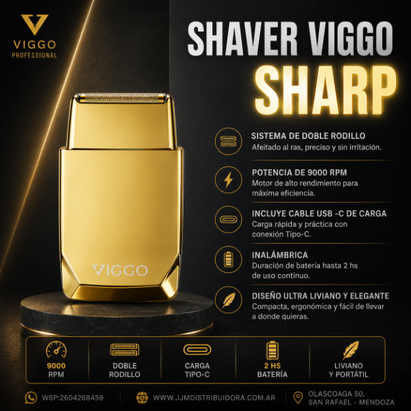 Producto - Shaver Viggo Sharp Gold