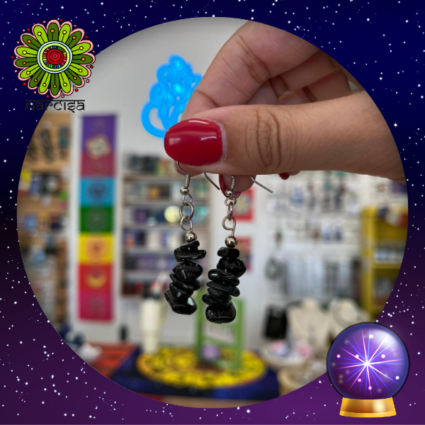 Producto - Aros colgantes de piedra