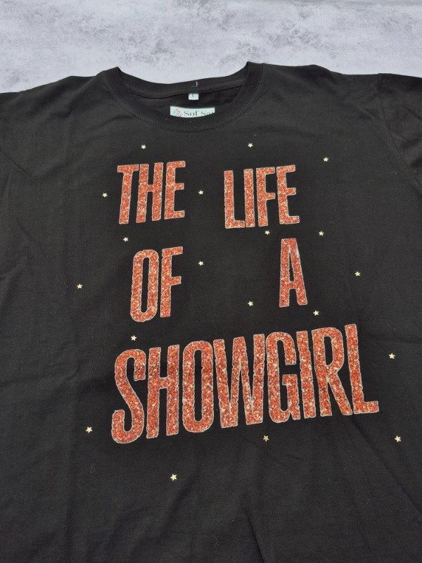 Remera Showgirl negra