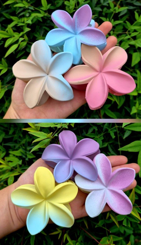 Producto - Broche Flor Hawaii Degrade 8 cm