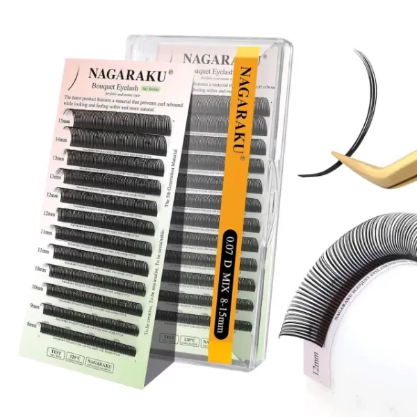 Producto - Extensiones de Pestañas Nagaraku Bouquet D Mix 8-15mm Efecto Lifting - 0