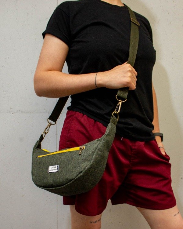 Producto - Cartera GIRASOL verde melange oscuro