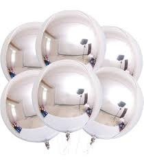 Producto - Globo metalizado esfera 10" plateado y dorado