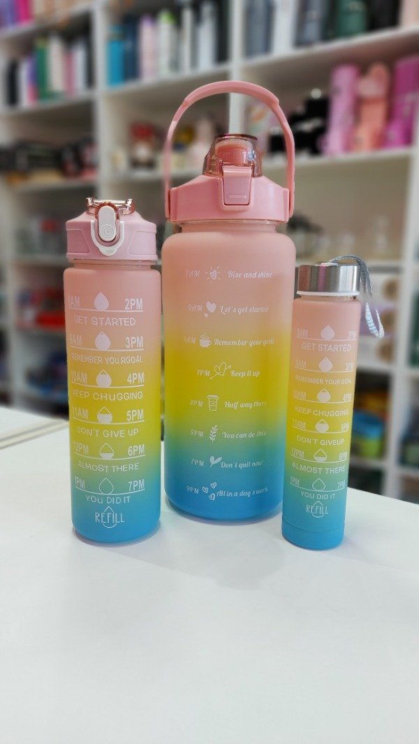 Producto - Set x3 Botella Motivacional