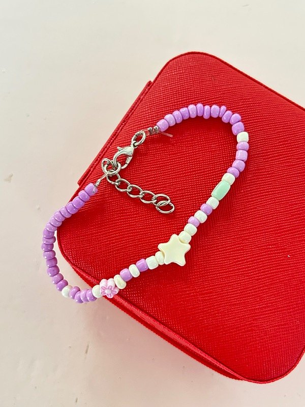 Producto - Tobillera lila estrellita