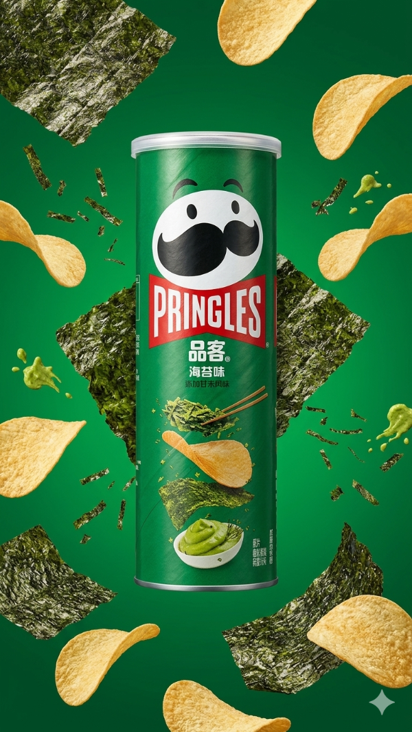Producto - Papas Fritas Pringles Sabor Seaweed - 110g