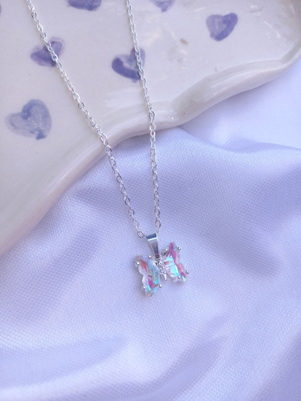 Producto - cadenita butterfly tiny white (tornasol)