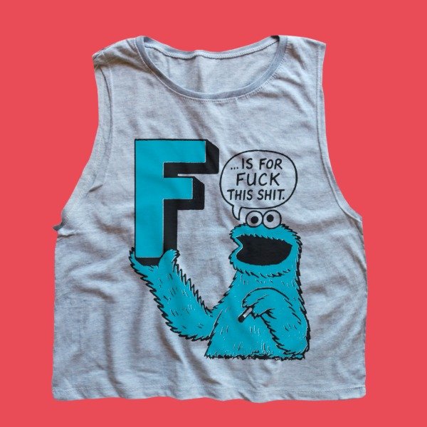 Producto - Musculosa Dama - Cookie Monster