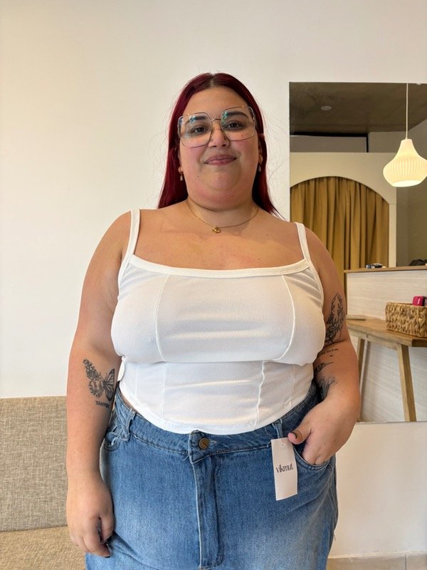 Producto - Top básico RITA blanco