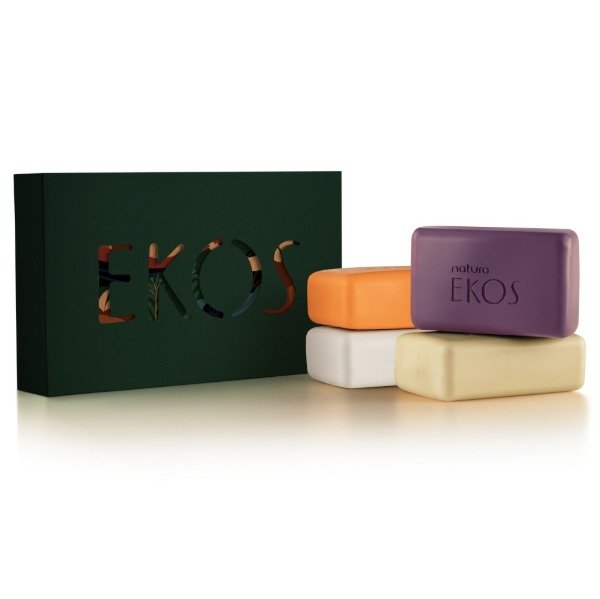 Producto - Regalo Jabones Ekos (4 de 100g): Castaña, Maracuyá, Acaí y Tukumá