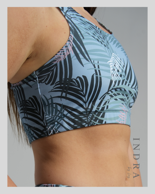 Producto - Top Roma Palmera Azul
