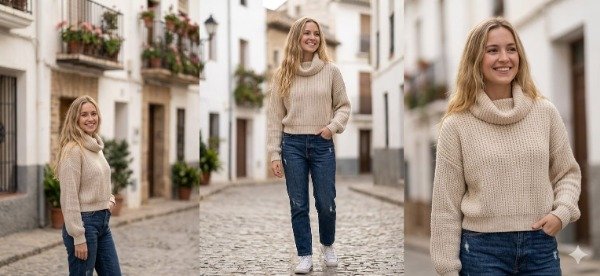 Producto - Sweater corto cuello polera - 1