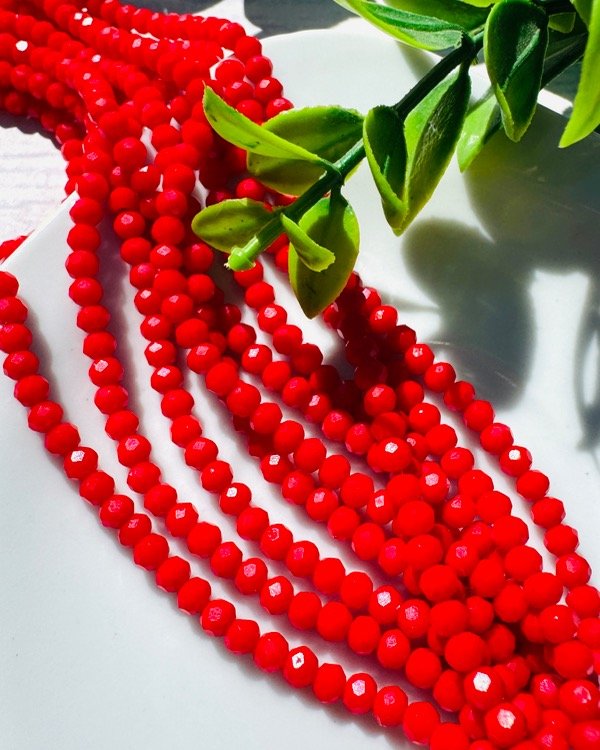 Producto - TIRA CRISTAL DE ROCA ROJO 3MM