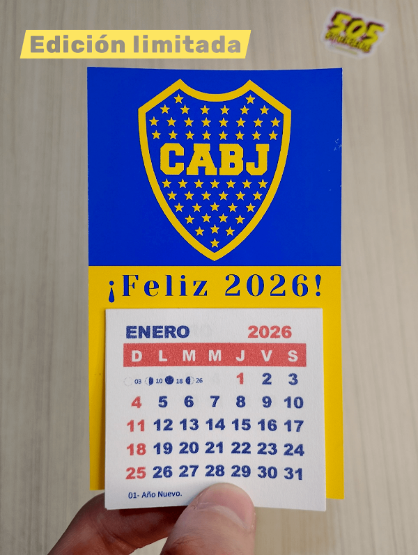 Producto - Calendario 2026 / Boca Juniors