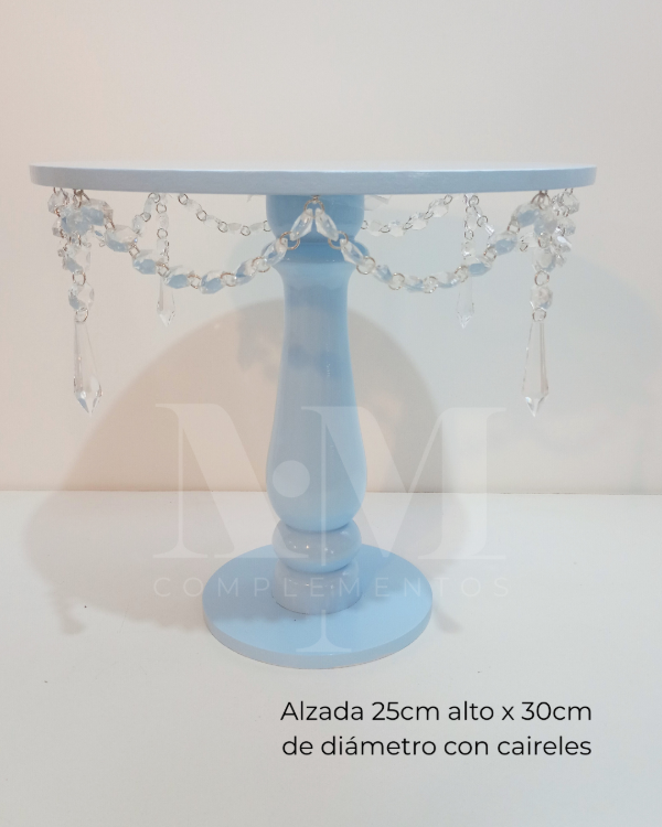 Producto - Alzada para torta con caireles 25x30