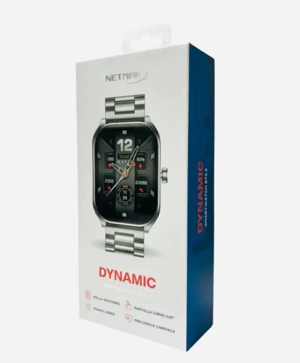 Producto - Reloj INTELIGENTE SMARTWATCH NETMAK DYNAMIC Malla adicional llamada manos libres - 2