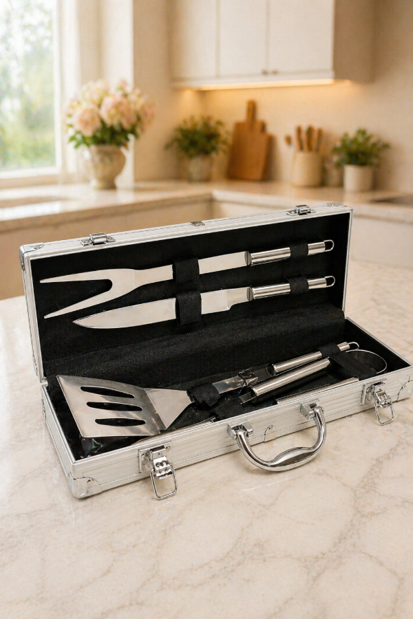Producto - Set de cubiertos para asador en caja