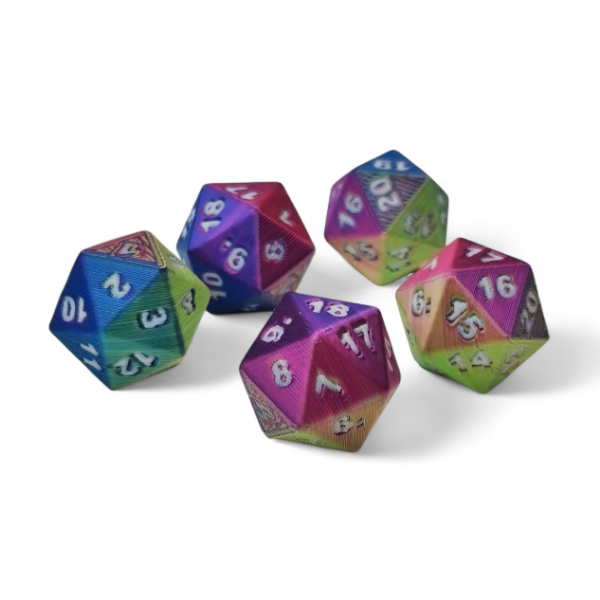 Producto - Dado 20 Caras Suelto Colour Rol - 0