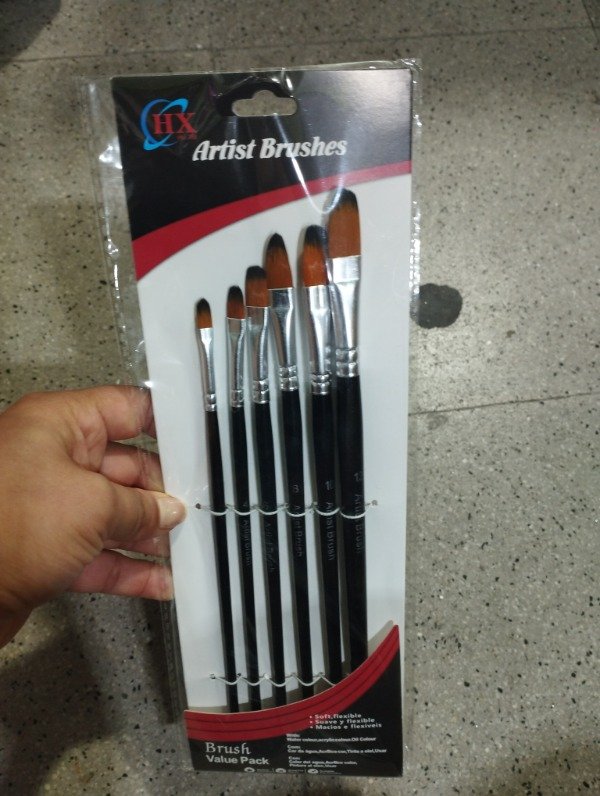 Producto - Pinceles Artist Negro x6uni