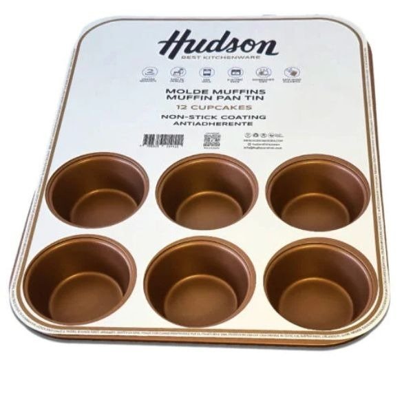 Producto - Molde muffins x 12 acero Hudson Cobre