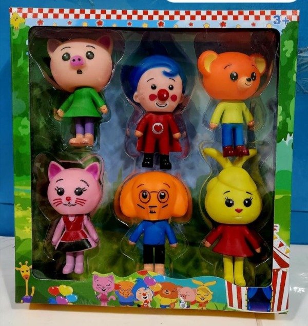 Producto - CAJA PERSONAJES PAYASO PLIM PLIM  X6 UNIDADES 12CM