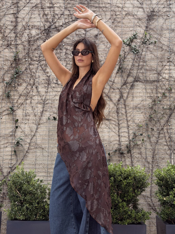 Producto - TOP BARE BLOOM / CHOCOLATE