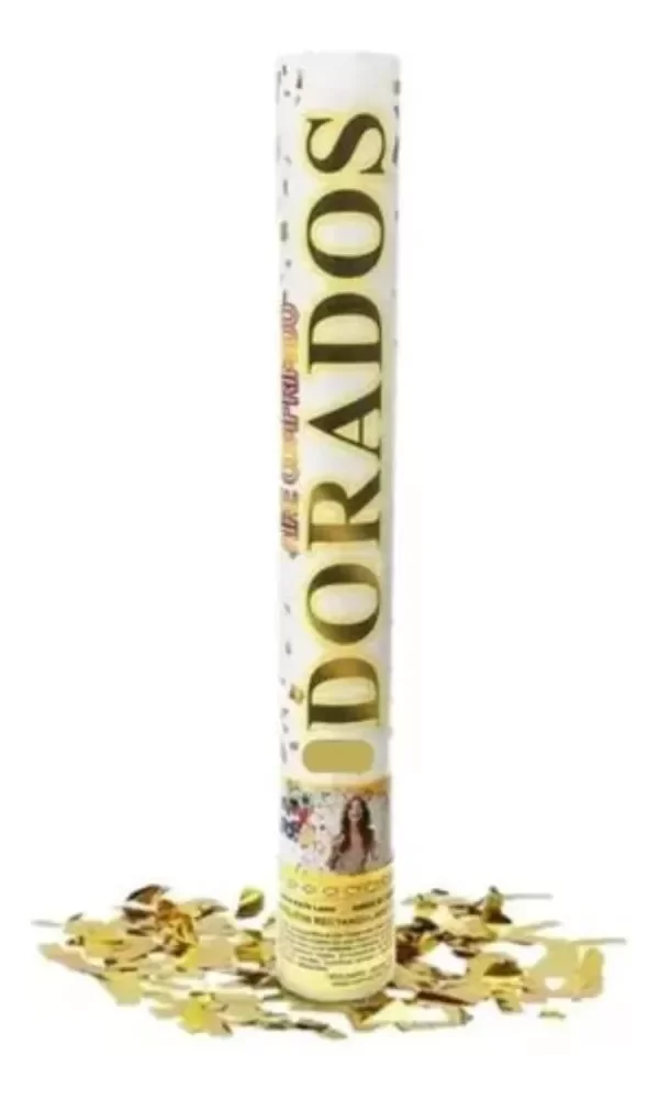 Producto - Cañón dorado lanza papel