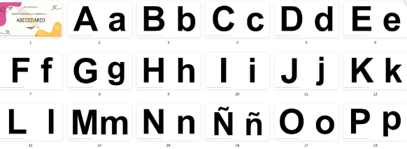 Producto - ABECEDARIO PARA IMPRIMIR (mayúscula y munúscula)