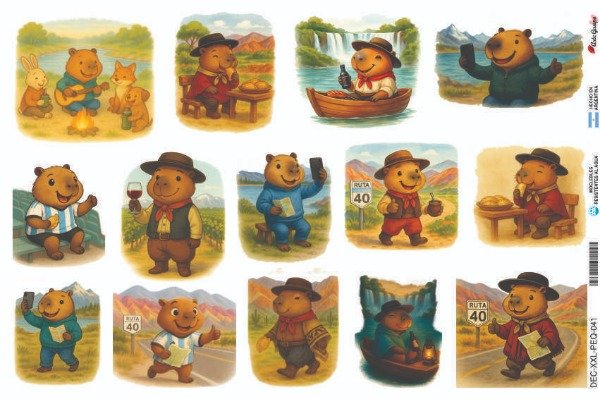 Producto - Láminas de Seda PEQ-041 (x5 un)