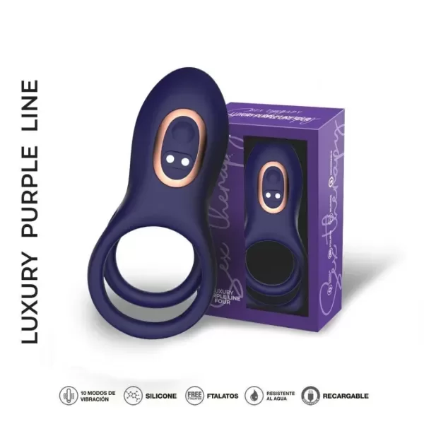 Producto - BUT ANILLO VIBRADOR LUXURY PURPLE LINE TEN - 0