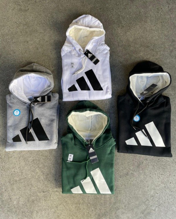 Producto - Buzo Canguro Premium Tres Líneas Colores Varios