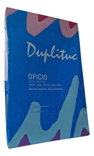 Producto - RESMA OFICIO DUPLITUC 220X340 mm DE 70 GR X RESMA 500 HS
