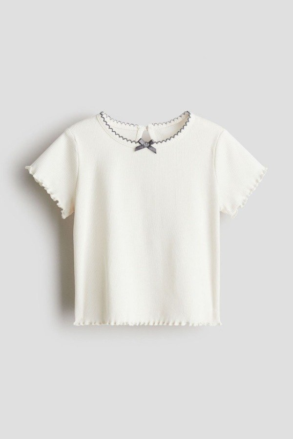 Producto - Remera HyM en canale beba blanca