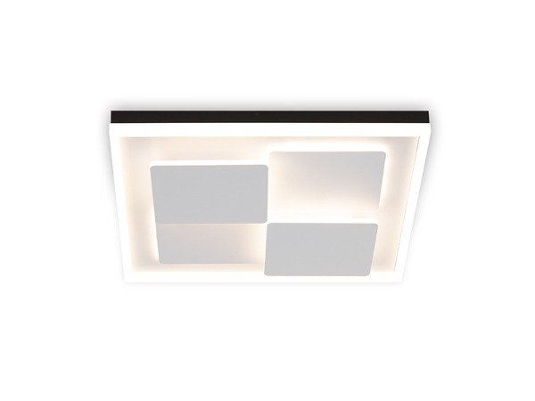 Producto - Plafón Desnivel Cuadrados Negros y Blanco Dinámico