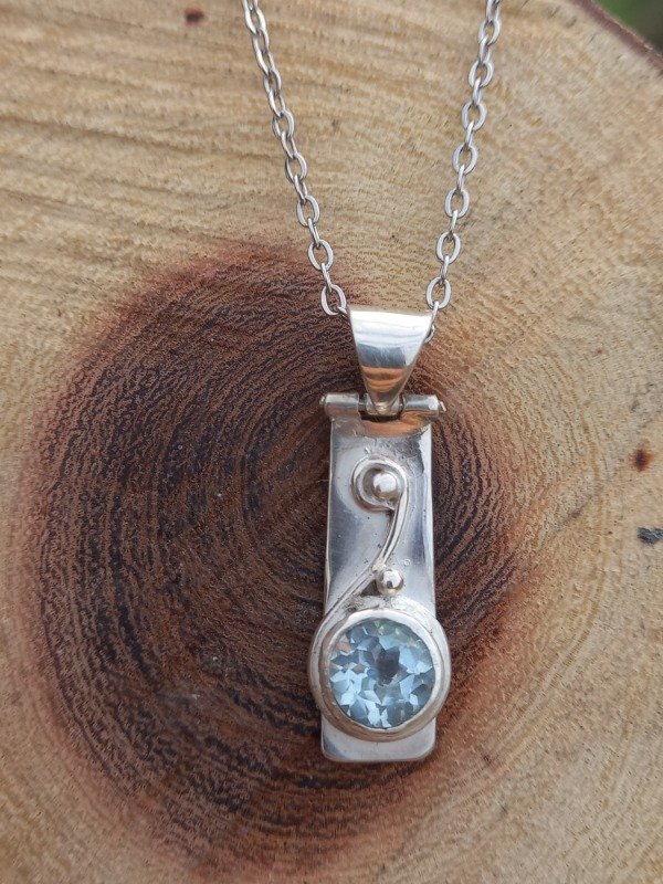 Producto - Topacio dije en plata con movimiento - 7